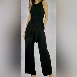 NWT INC International Concepts Sleeveless Jumpsuit Black - Size 16